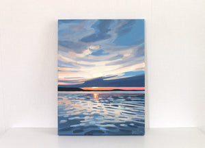 "Evening Peace" 40x30cm original acrylic painting on canvas